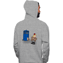 Load image into Gallery viewer, Shirts Pullover Hoodies, Unisex / Small / Sports Grey The Tardis Monkey