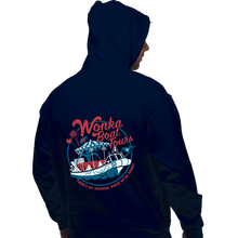 Load image into Gallery viewer, Secret_Shirts Pullover Hoodies, Unisex / Small / Navy Wonka Boat Tours!