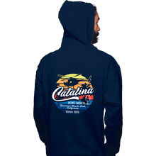 Load image into Gallery viewer, Shirts Pullover Hoodies, Unisex / Small / Navy Catalina Wine Mixer