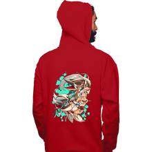 Load image into Gallery viewer, Daily_Deal_Shirts Pullover Hoodies, Unisex / Small / Red Water Blade
