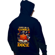 Load image into Gallery viewer, Shirts Pullover Hoodies, Unisex / Small / Navy Life Is A Gamble