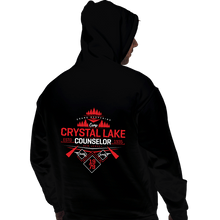 Load image into Gallery viewer, Shirts Pullover Hoodies, Unisex / Small / Black Crystal Lake Staff