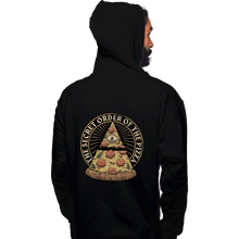 Load image into Gallery viewer, Daily_Deal_Shirts Pullover Hoodies, Unisex / Small / Black Secret Order Of The Pizza
