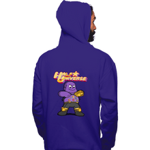 Load image into Gallery viewer, Shirts Pullover Hoodies, Unisex / Small / Violet Half Universe