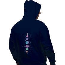 Load image into Gallery viewer, Shirts Pullover Hoodies, Unisex / Small / Navy Space Dice