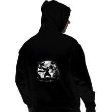 Load image into Gallery viewer, Shirts Pullover Hoodies, Unisex / Small / Black Moonlight Samurai