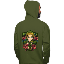 Load image into Gallery viewer, Secret_Shirts Pullover Hoodies, Unisex / Small / Military Green Link Crest