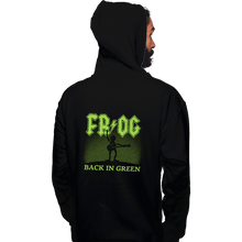 Load image into Gallery viewer, Daily_Deal_Shirts Pullover Hoodies, Unisex / Small / Black Back In Green