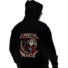 Load image into Gallery viewer, Shirts Pullover Hoodies, Unisex / Small / Black Lawful Nice Santa