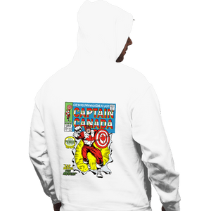 Daily_Deal_Shirts Pullover Hoodies, Unisex / Small / White Captain Canada