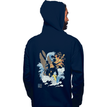 Load image into Gallery viewer, Shirts Zippered Hoodies, Unisex / Small / Navy Two Avatars
