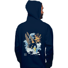 Load image into Gallery viewer, Shirts Zippered Hoodies, Unisex / Small / Navy Two Avatars
