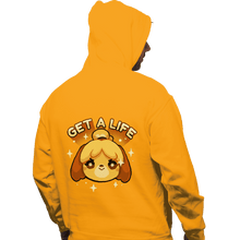 Load image into Gallery viewer, Shirts Pullover Hoodies, Unisex / Small / Gold Get A Life