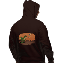 Load image into Gallery viewer, Shirts Pullover Hoodies, Unisex / Small / Dark Chocolate Blue Extinction