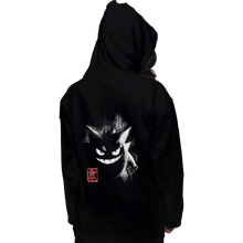 Load image into Gallery viewer, Shirts Pullover Hoodies, Unisex / Small / Black Gengar Ink