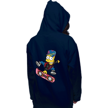 Load image into Gallery viewer, Daily_Deal_Shirts Pullover Hoodies, Unisex / Small / Navy Bart To The Future