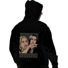 Load image into Gallery viewer, Shirts Zippered Hoodies, Unisex / Small / Black Yelling At A Cat Sweater