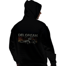 Load image into Gallery viewer, Secret_Shirts Pullover Hoodies, Unisex / Small / Black Retro DeLorean