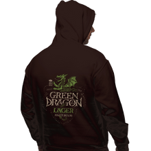 Load image into Gallery viewer, Shirts Pullover Hoodies, Unisex / Small / Dark Chocolate Green Dragon Lager