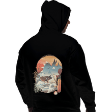 Load image into Gallery viewer, Shirts Zippered Hoodies, Unisex / Small / Black Blue Ranger Ukiyoe