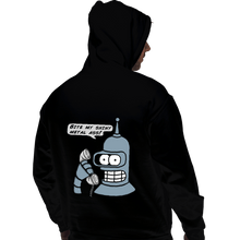 Load image into Gallery viewer, Secret_Shirts Pullover Hoodies, Unisex / Small / Black Robot On The Phone