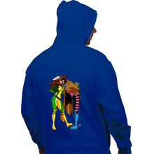Load image into Gallery viewer, Daily_Deal_Shirts Pullover Hoodies, Unisex / Small / Royal Blue Rogue And Gambit Love