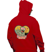 Load image into Gallery viewer, Daily_Deal_Shirts Pullover Hoodies, Unisex / Small / Red Kaiju Love