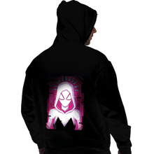 Load image into Gallery viewer, Daily_Deal_Shirts Pullover Hoodies, Unisex / Small / Black Glitch Spider-Gwen