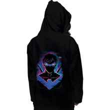 Load image into Gallery viewer, Daily_Deal_Shirts Pullover Hoodies, Unisex / Small / Black Glitch Nightwing