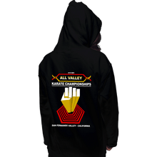 Load image into Gallery viewer, Daily_Deal_Shirts Pullover Hoodies, Unisex / Small / Black All Valley Karate