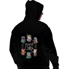 Load image into Gallery viewer, Shirts Zippered Hoodies, Unisex / Small / Black Dungeons & Cats 2nd Edition