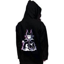Load image into Gallery viewer, Daily_Deal_Shirts Pullover Hoodies, Unisex / Small / Black Glitched Maleficent