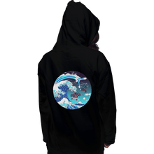 Load image into Gallery viewer, Shirts Zippered Hoodies, Unisex / Small / Black Breath Of The Great Wave