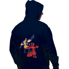 Load image into Gallery viewer, Secret_Shirts Pullover Hoodies, Unisex / Small / Navy Wolverine & Deadpool