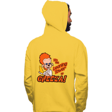 Load image into Gallery viewer, Shirts Pullover Hoodies, Unisex / Small / Gold Leaning Power Of Cheeza