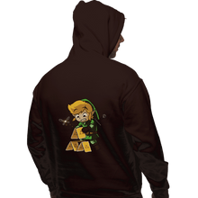 Load image into Gallery viewer, Shirts Pullover Hoodies, Unisex / Small / Dark Chocolate Tri-House Of Cards
