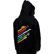 Load image into Gallery viewer, Shirts Pullover Hoodies, Unisex / Small / Black Spirited Streaks