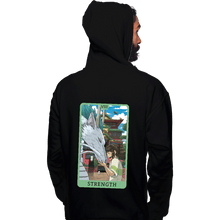 Load image into Gallery viewer, Daily_Deal_Shirts Pullover Hoodies, Unisex / Small / Black Tarot Ghibli Strength