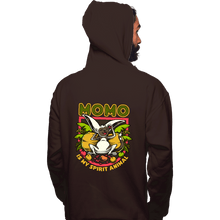 Load image into Gallery viewer, Daily_Deal_Shirts Pullover Hoodies, Unisex / Small / Dark Chocolate Momo Is My Spirit Animal