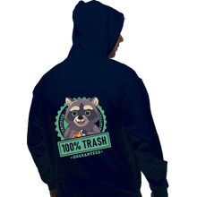 Load image into Gallery viewer, Shirts Pullover Hoodies, Unisex / Small / Navy 100% Trash
