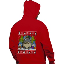 Load image into Gallery viewer, Secret_Shirts Pullover Hoodies, Unisex / Small / Red Festive Forest Fun