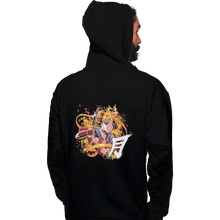Load image into Gallery viewer, Shirts Zippered Hoodies, Unisex / Small / Black Samurai Moon