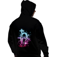 Load image into Gallery viewer, Shirts Pullover Hoodies, Unisex / Small / Black Saturn Storm
