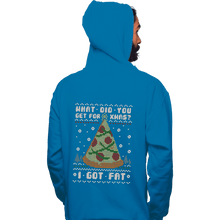Load image into Gallery viewer, Shirts Pullover Hoodies, Unisex / Small / Sapphire Fatty Christmas