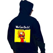 Load image into Gallery viewer, Shirts Pullover Hoodies, Unisex / Small / Navy We Can Do It Shinji