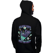 Load image into Gallery viewer, Shirts Pullover Hoodies, Unisex / Small / Black Black Cats Are The Best