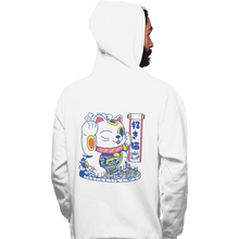 Load image into Gallery viewer, Shirts Pullover Hoodies, Unisex / Small / White Lucky Cat Coffee Shop