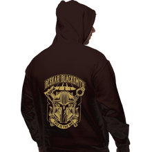Load image into Gallery viewer, Shirts Zippered Hoodies, Unisex / Small / Dark Chocolate Beskar Blacksmith