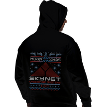 Load image into Gallery viewer, Daily_Deal_Shirts Pullover Hoodies, Unisex / Small / Black Happy Cyber Xmas