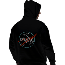 Load image into Gallery viewer, Shirts Pullover Hoodies, Unisex / Small / Black Neon NASA